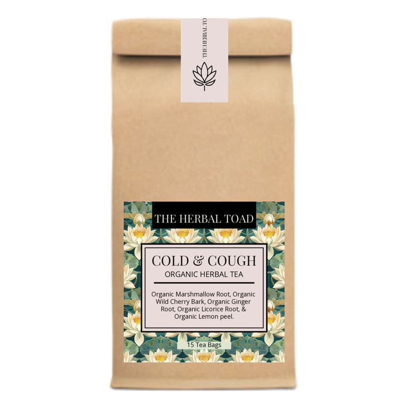 2 Cups Cold and Cough Herbal Tea in Paper Roll Bag