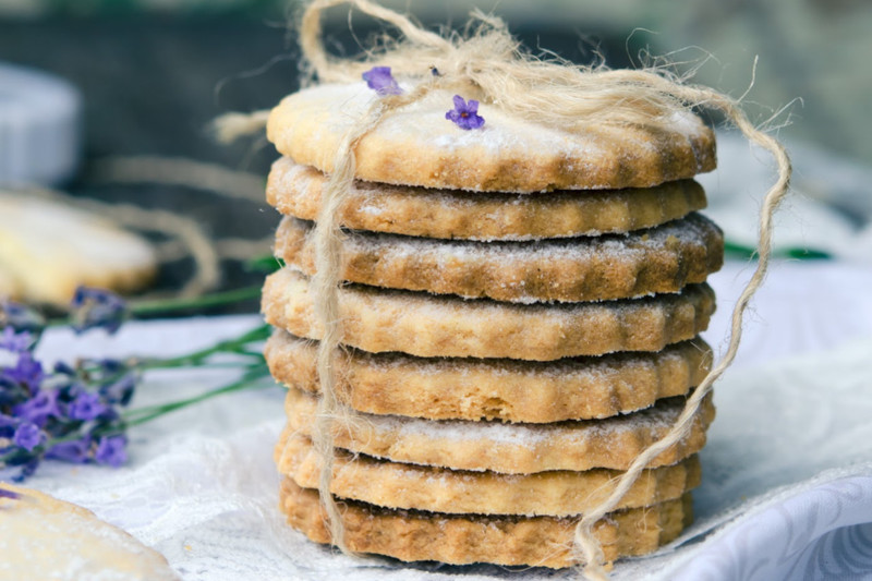 Shortbread Lavender Cookies Recipe