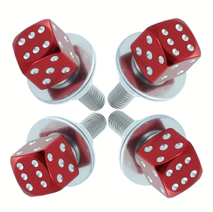 Dice License Plate Bolts