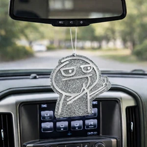 Middle Finger Man Car Charm