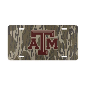 Texas A&M Bark Camo License Plate