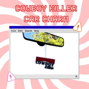 Cowboy Killer Car Charm