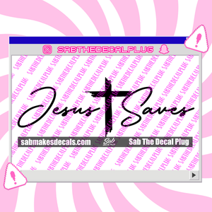 Jesus Saves with Cross