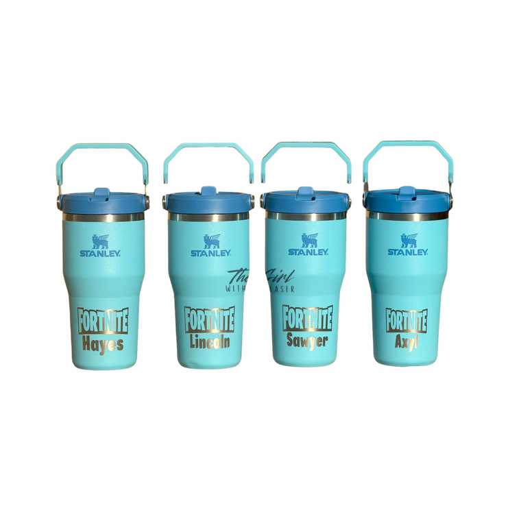Fortnite Laser Engraved 20oz Stanley FlipStraw