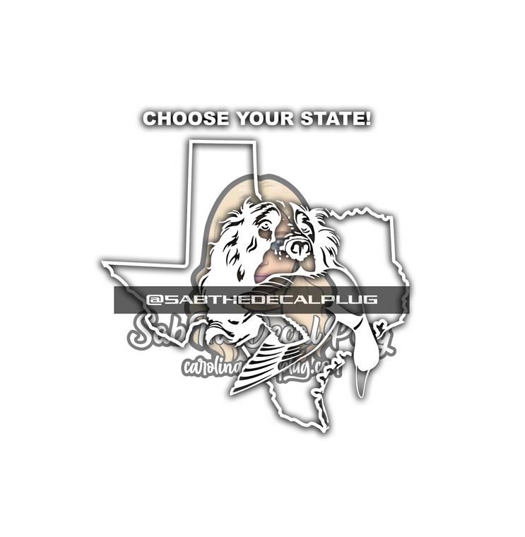 Boykin Duck Dog State Decal