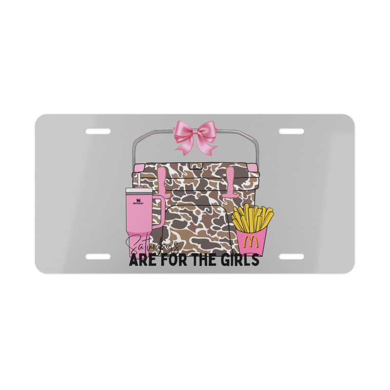 Saturdays Are For The Girls License Plate