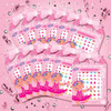 Pretty Ballerinas Stick-On Earrings Party Favor Set for 12