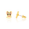 French Bulldog Stud Earrings for Girls