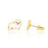 White Seal Stud Earrings for girls