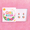 Girl Nation Red, White & Cutie Earring Gift Set for the 4th of July