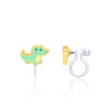 Crocodile Clip On Earrings