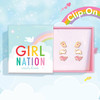 Girl Nation Sea Sweeties Clip On Earring Triple Earring Gift Set for girls