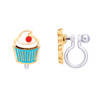 Girl Nation Cupcake Clip On Earrings