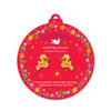 Christmas Reindeer Stud Earrings on Ornament Card