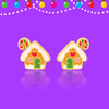 Gingerbread House Stud Earrings