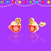 Hot Cocoa Stud Earrings