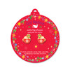 Holiday Hot Cocoa Stud Earrings on Ornament Card