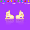 Ice Skates Stud Earrings