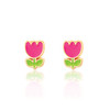 Girl Nation Tiny Tulip Stud Earrings