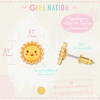 Size and details of Girl Nation Sunny Day Hypoallergenic Earrings
