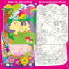 Unicorn dry erase coloring book pages with full-color illustrations and matching wipe-clean coloring pages