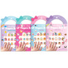 Girl Nation Lil' Fingers Nail Art Variety 4-Pack with Mermaids, Unicorn, Sweet Shop and Animal Friends designs