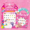 Unicorn Stick-On Earrings and Nail Sticker