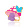Girl Nation Mushroom Meadow adjustable ring for girls with colorful mushroom design