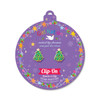 Christmas Tree Clip On Earrings on Card