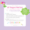 Mermaid Lil' Fingers Nail Art application instructions