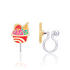Ice Cream Cup Chill Clip-On Earrings