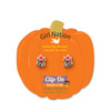 Black Cat Earrings on Pumpkin Jewelry Cards
