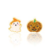 Ghost and Pumpkin Earrings