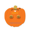Pumpkin Earrings on Pumpkin Jewelry Card