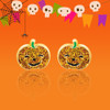 Girl Nation Glitter Pumpkin Earrings