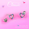 Size of Sterling Silver Heart Earrings Size of Sterling Silver Heart Earrings