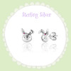 Girl Nation Classic Sterling Silver Rabbit Earrings Girl Nation Classic Sterling Silver Rabbit Earrings
