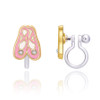Ballet Shoe Clip On Earrings