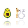 Avocado Clip On Earrings