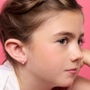 Little Luxe Star Drop Earrings on Girl
