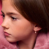 Little Luxe Flower Drop Earrings on Girl