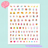100+ Sweet Shop nail stickers with cupcakes, ice cream, donuts and colorful treats