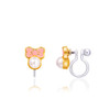Pink Chic Bow Clip On Earrings Pink Chic Bow Clip On Earrings