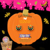 Black Cat Halloween Clip On Earrings