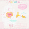 Axolotl Stud Earrings Size