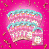 Unicorn Nail Sticker Party Favor Set for 12 Kids