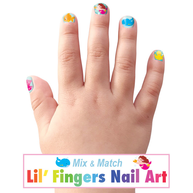 mermaid nails for kids
