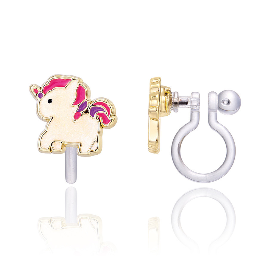 Magical Unicorn Clip-On Earrings by Girl Nation