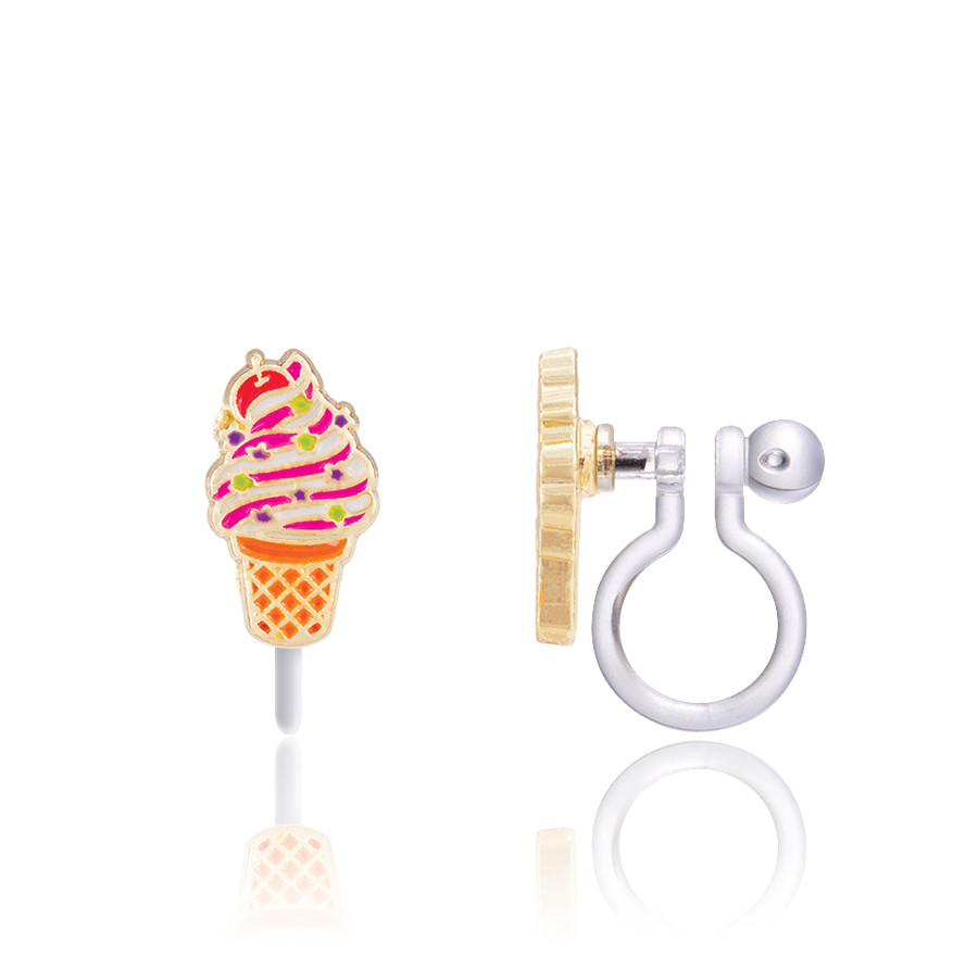 Soft Serve Swirl Clip On Earrings GIRL NATION