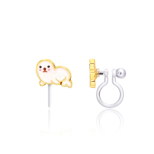 Seal Clip On Earrings for Girls